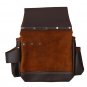 Newly Designed Multi Pocket Oil Tanned Leather Nail & Tool Pouch Bag