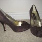 Steve Madden Chocolate Brown Suede Pumps