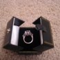 3 Stone Britney Spears Inspired Solig White Gold Ring
