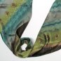 Cedar Bronze Chartreuse Scarf, Silk Charmeuse Unique OOAK by JOSSIANI