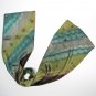 Cedar Bronze Chartreuse Scarf, Silk Charmeuse Unique OOAK by JOSSIANI