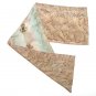 Brown Cedar Scarf, Hand Painted Silk, Truffle, Caramel, Honey, Unique, JOSSIANI.