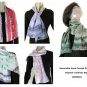 Brown Cedar Scarf, Hand Painted Silk, Truffle, Caramel, Honey, Unique, JOSSIANI.