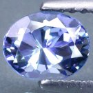 VVS 1 FULL FIRE NATURAL OV FACET PURPLE TANZANITE 1 CT.
