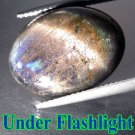 12.05 CT.RARE NATURAL CAT'S EYE RAINBOW SHEEN LABRADORITE
