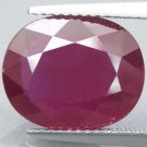 8.12 CT.RARE COLOR NATURAL 100% OVAL RICH RED RUBY