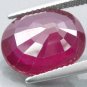 8.12 CT.RARE COLOR NATURAL 100% OVAL RICH RED RUBY