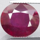 7.88 CT.RARE COLOR NATURAL 100% OVAL HOT RED RUBY