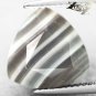 6.24 CT.RARE NATURAL TRILLION MILKY WHITE HONEY BROWN LAYERS ZEBRA SARDONYX GEM