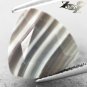6.24 CT.RARE NATURAL TRILLION MILKY WHITE HONEY BROWN LAYERS ZEBRA SARDONYX GEM