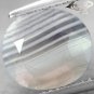 4.03 CT.RARE NATURAL OVAL BANDED MILKY WHITE HONEY BROWN CLEAR ZEBRA SARDONYX