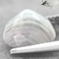 4.03 CT.RARE NATURAL OVAL BANDED MILKY WHITE HONEY BROWN CLEAR ZEBRA SARDONYX