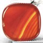 10.38 CT.BIG NATURAL CUSHION RICH CRYSTAL YELLOW RED ORANGE LAYERS SARDONYX