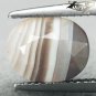 3.15 CT.RARE NATURAL OVAL MILKY WHITE HONEY BROWN LAYERS CLEARY ZEBRA SARDONYX