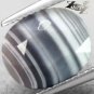 4.94 CT.RARE NATURAL OVAL MILKY WHITE HONEY BROWN LAYERS CLEARLY ZEBRA SARDONYX
