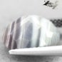4.94 CT.RARE NATURAL OVAL MILKY WHITE HONEY BROWN LAYERS CLEARLY ZEBRA SARDONYX