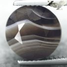 5.36 CT.RARE NATURAL ROUND MILKY WHITE HONEY BROWN LAYERS ZEBRA SARDONYX GEMS