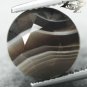 5.36 CT.RARE NATURAL ROUND MILKY WHITE HONEY BROWN LAYERS ZEBRA SARDONYX GEMS