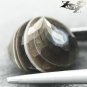 5.36 CT.RARE NATURAL ROUND MILKY WHITE HONEY BROWN LAYERS ZEBRA SARDONYX GEMS