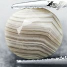 4.55 CT.RARE GRADE NATURAL BANDED MILKY WHTIE HONEY BROWN ZEBRA SARDONYX