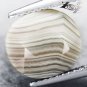 4.55 CT.RARE GRADE NATURAL BANDED MILKY WHTIE HONEY BROWN ZEBRA SARDONYX