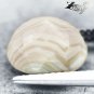 4.55 CT.RARE GRADE NATURAL BANDED MILKY WHTIE HONEY BROWN ZEBRA SARDONYX