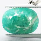 5.58 CT.RARE GRADE NATURAL OVAL AQUA GREEN WHITE STEAKS SCHILLER AMAZONITE
