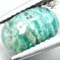 RAER FOR COLLECTOR NATURAL OVAL REFLECT LIGHT HEMATITE PLATE AMAZONITE 1.67 CT.