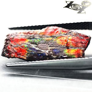 3.23 CT.NATURAL IRIDESCENCE XTREM PLAY RAINBOW COLOR 2 SIDE DRAGON SKIN AMMOLITE