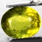 2.18 CT.RARE NEW MINE NATURAL OVAL TANZANIA RICH OLIVE GREEN APATITE GEMSTONE