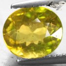 2.88 CT.UNIQUE RARE FIRELY NATURAL OVAL RED SPARK TANZANIA OLIVE APATITE @ ZOULTIER