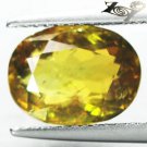 4.34 CT.BIG RARE NATURAL OVAL RICH OLIVE GREEN YELLOW MULTI COLOR TANZANIA APATITE