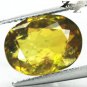 4.34 CT.BIG RARE NATURAL OVAL RICH OLIVE GREEN YELLOW MULTI COLOR TANZANIA APATITE