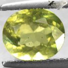 RARE COLOR NEW MINE NATURAL OVAL RICH OLIVE GREEN TANZANIA APATITE 1.72 CT.LIMITED