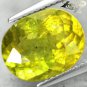 6.12 CT.FULL FIRE BIG RARE NEW MINE NATURAL OVAL TANZANIA RICL LIME YELLOW APATITE