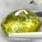 6.12 CT.FULL FIRE BIG RARE NEW MINE NATURAL OVAL TANZANIA RICL LIME YELLOW APATITE