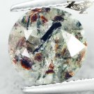 3.36 CT.RARE GRADE NATURAL ROUND SPARK ORANGE PLATES MATRIX RUSSIA ASTROPHYLITE