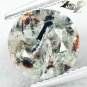 3.36 CT.RARE GRADE NATURAL ROUND SPARK ORANGE PLATES MATRIX RUSSIA ASTROPHYLITE