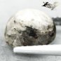 2.97 CT.RARE GRADE NATURAL ROUND SPARK ORANGE PLATES MATRIX ASTROPHYLITE GEM