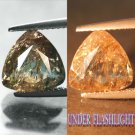 3.59 CT.BIG RARE NATURAL TRILLION CHAMPAGNE BLUE COLOR SHIFT MAGNESIO AXINITE