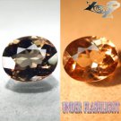 2.09 CT.EYE CLEAN RARE QUALITY NATURAL OVAL COLOR SHIFT SALMON FERRO AXINITE GEM