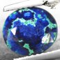 2.14 CT.RARE PATTERN NATURAL OVAL HARD RICH AZURE BLUE GREEN AZURITE MALACHITE