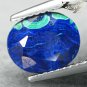 3.01 CT.RARE GRADE NATURAL OVAL HARD RICH AZURE BLUE GREEN AZURIT MALACHITE