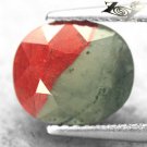3.11 CT.RARE NATURAL OVAL HALF HARD RED CRYSTAL GREENISH ZONE CLEAR BLOODSTONE