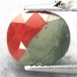 3.11 CT.RARE NATURAL OVAL HALF HARD RED CRYSTAL GREENISH ZONE CLEAR BLOODSTONE