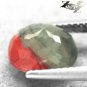 3.11 CT.RARE NATURAL OVAL HALF HARD RED CRYSTAL GREENISH ZONE CLEAR BLOODSTONE