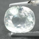 3 CT.RARE FULL RAINBOW FIRE NATURAL OVAL DIAMOND FLAHS MADAGAS WHITE CALCITE GEM