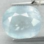 19.91 CT.RARE FACET BIG NATURAL OVAL HARD RICH OCEAN BLUE MADA CELESTITE CELESTINE