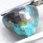 4.21 CT.VER Y RARE NATURAL CLEAR CRYSTAL QUARTZ MATRIX BLUE CHRYSOCOLLA TENORITE