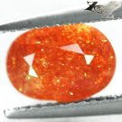 RARE NATURAL OVAL RICH PLAY COLORFUL HEMATITE ILLUSION CONFETTI SUNSTONE 1.78 CT.